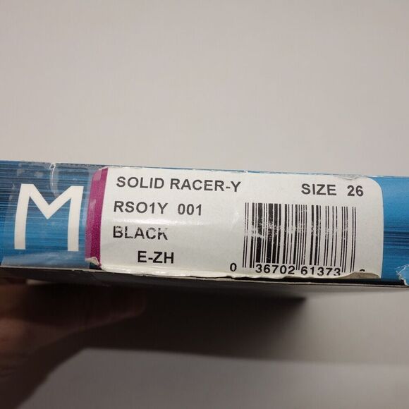 NEW TYR Male Competition Solid Racer Brief Swimsuit BLACK Size 26 - Picture 3 of 9